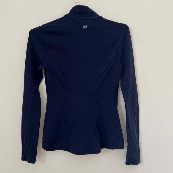 ATHLETA Womens SALUTATION JACKET Navy Blue Full Zip Size XXS - Picture 7 of 16